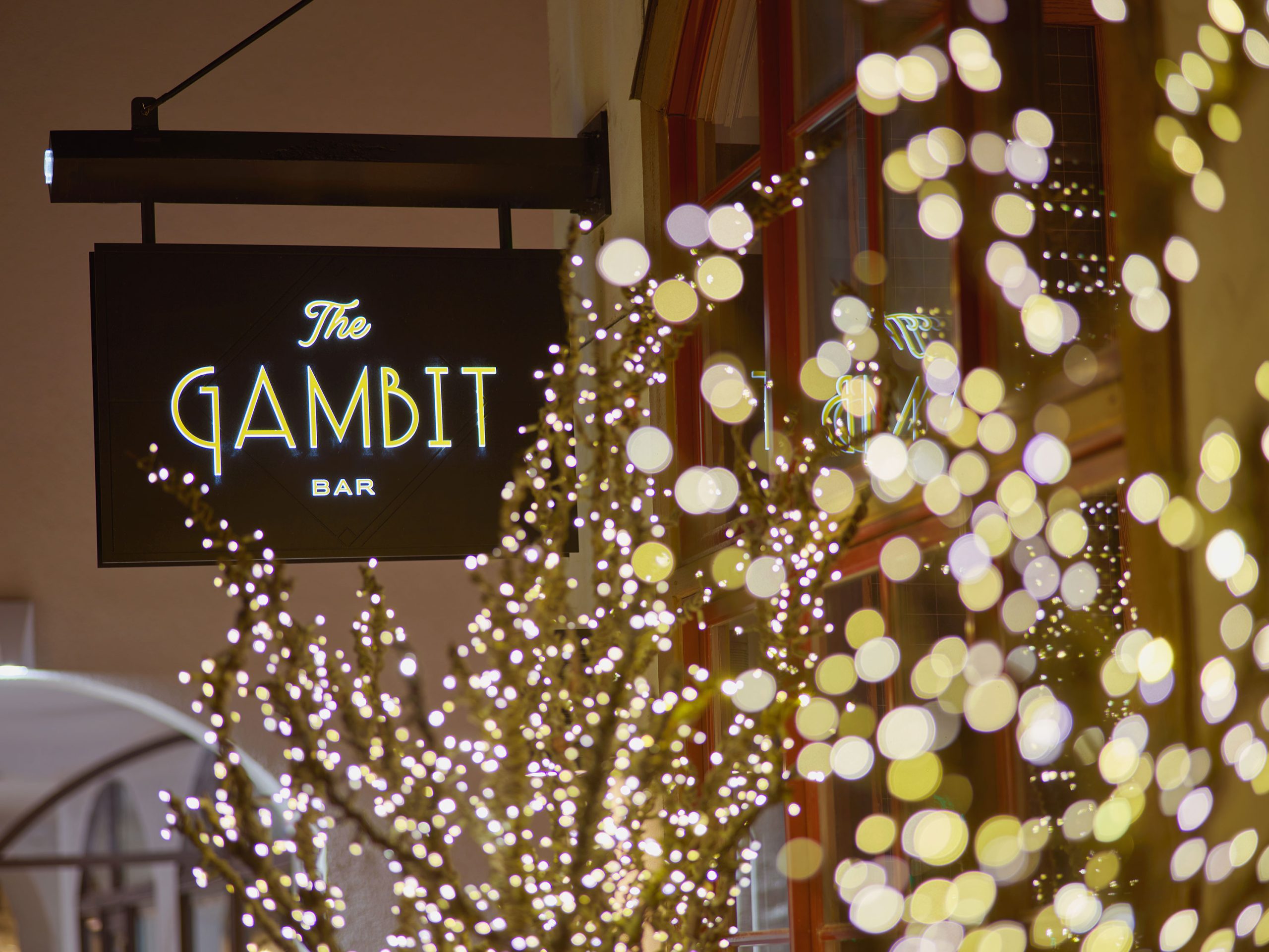 The Gambit Bar at The Sebastian Vail Branding