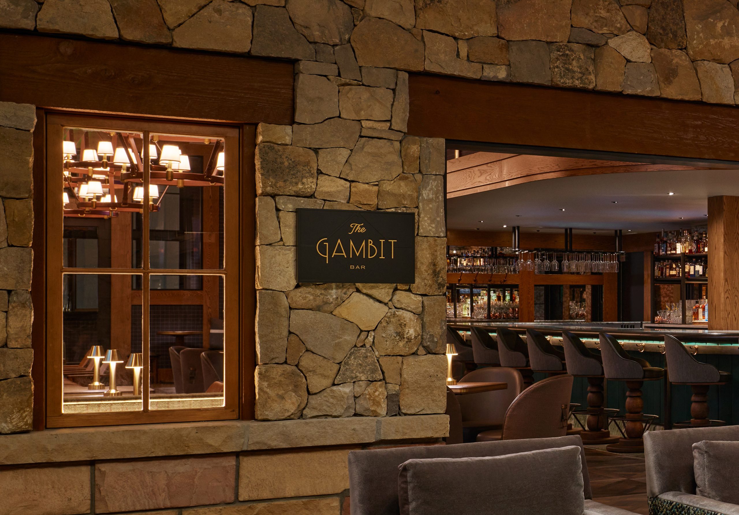 The Gambit Bar at The Sebastian Vail Branding